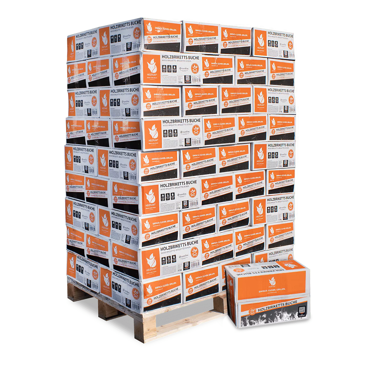 BNK12_Holzbriketts-Buche-12kg-81er-Palette-Verpackung.webp Buchen Nestro Briketts – 12 kg Box – Palette 81× (972 kg) – Image 1