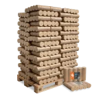 Holzbriketts Nestro XL Blue – rund ohne Loch (Palette 960 kg) – Image 5
