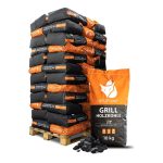 Grill-Holzkohle 20–80 mm – 36 × 10 kg – Premium Hartholz